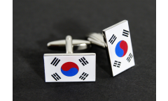 Cufflinks South Korea Flag - 0.8 x 0.5 inch