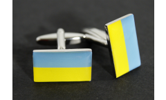 Cufflinks Ukraine Flag - 0.8 x 0.5 inch