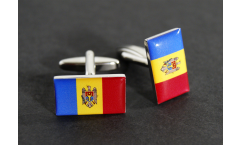 Cufflinks Moldova Flag - 0.8 x 0.5 inch