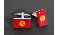 Cufflinks Kyrgyzstan Flag - 0.8 x 0.5 inch