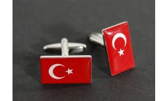 Cufflinks Turkey Flag - 0.8 x 0.5 inch