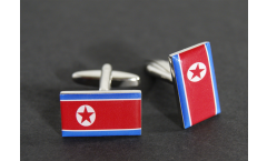 Cufflinks North corea Flag - 0.8 x 0.5 inch