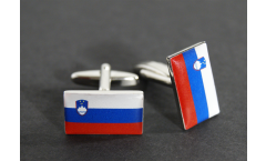 Cufflinks Slovenia Flag - 0.8 x 0.5 inch