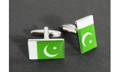 Cufflinks Pakistan Flag - 0.8 x 0.5 inch