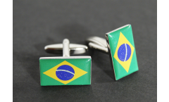 Cufflinks Brazil Flag - 0.8 x 0.5 inch