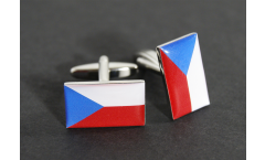 Cufflinks Czech Republic Flag - 0.8 x 0.5 inch