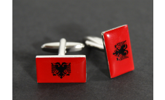 Cufflinks Albania Flag - 0.8 x 0.5 inch