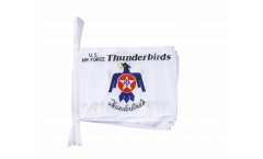 USA Thunderbirds US Air Force Bunting Flags - 5.9 x 8.65 inch