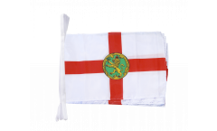 Great Britain Alderney Bunting Flags - 12 x 18 inch