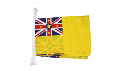 Niue Bunting Flags - 12 x 18 inch