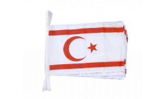 North Cyprus Bunting Flags - 12 x 18 inch