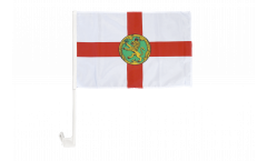 Great Britain Alderney Car Flag - 12 x 16 inch