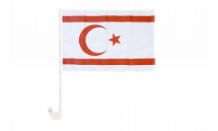 North Cyprus Car Flag - 12 x 16 inch