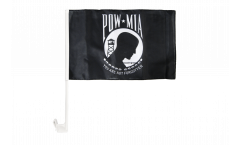 USA Pow Mia / black, white Car Flag - 12 x 16 inch