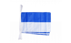 White-Blue Bunting Flags - 12 x 18 inch