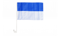 White-Blue Car Flag - 12 x 16 inch