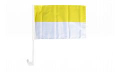 Stripe yellow-white Car Flag - 12 x 16 inch