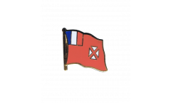 Wallis and Futuna Flag Pin, Badge - 1 x 1 inch