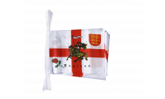 England with knight Bunting Flags - 5.9 x 8.65 inch