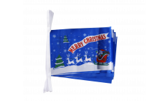 Merry Christmas Santa Claus with sledge Bunting Flags - 5.9 x 8.65 inch