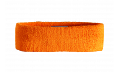 Unicolor orange Headband / sweatband - 6 x 21cm