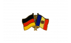 Germany - Andorra Friendship Flag Pin, Badge - 22 mm