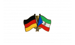 Germany - Equatorial Guinea Friendship Flag Pin, Badge - 22 mm