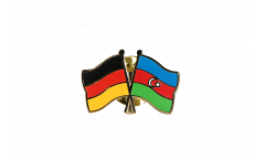 Germany - Azerbaijan Friendship Flag Pin, Badge - 22 mm