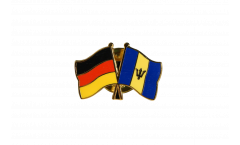 Germany - Barbados Friendship Flag Pin, Badge - 22 mm
