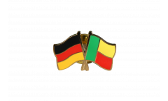 Germany - Benin Friendship Flag Pin, Badge - 22 mm