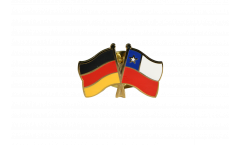 Germany - Chile Friendship Flag Pin, Badge - 22 mm