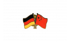 Germany - China Friendship Flag Pin, Badge - 22 mm