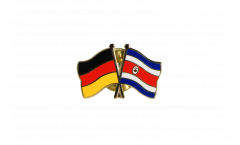 Germany - Costa Rica Friendship Flag Pin, Badge - 22 mm