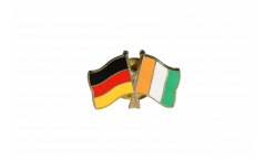 Germany - Ivory Coast Friendship Flag Pin, Badge - 22 mm
