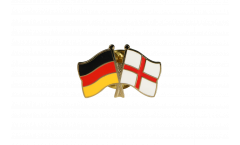 Germany - England Friendship Flag Pin, Badge - 22 mm