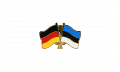 Germany - Estonia Friendship Flag Pin, Badge - 22 mm