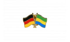 Germany - Gabon Friendship Flag Pin, Badge - 22 mm