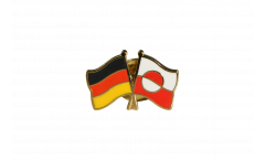 Germany - Greenland Friendship Flag Pin, Badge - 22 mm