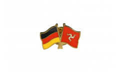 Germany - Great Britain Isle of man Friendship Flag Pin, Badge - 22 mm