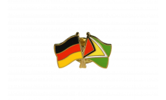 Germany - Guyana Friendship Flag Pin, Badge - 22 mm