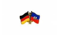 Germany - Haiti Friendship Flag Pin, Badge - 22 mm