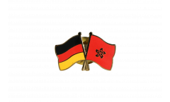 Germany - Hong Kong Friendship Flag Pin, Badge - 22 mm