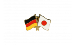 Germany - Japan Friendship Flag Pin, Badge - 22 mm