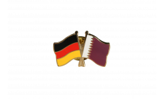 Germany - Qatar Friendship Flag Pin, Badge - 22 mm