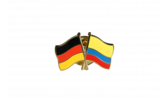 Germany - Colombia Friendship Flag Pin, Badge - 22 mm