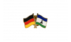Germany - Lesotho Friendship Flag Pin, Badge - 22 mm