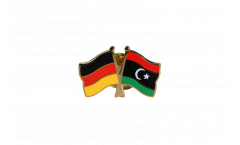 Germany - Libya Friendship Flag Pin, Badge - 22 mm