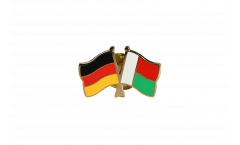 Germany - Madagascar Friendship Flag Pin, Badge - 22 mm