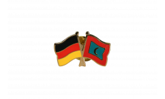 Germany - Maldives Friendship Flag Pin, Badge - 22 mm