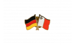 Germany - Malta Friendship Flag Pin, Badge - 22 mm